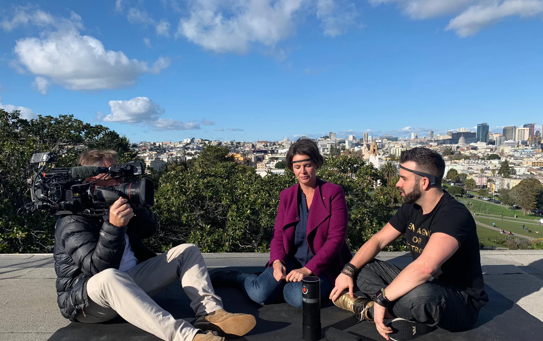 Meditation Battle League interview for a documentary